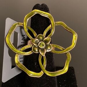 Pilgrim Olive Floral Ring